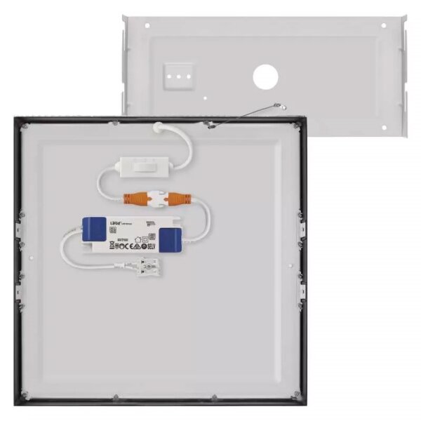 LED Stropní svítidlo LED/28,5W/230V 3000/3500/4000K 30x30 cm černá