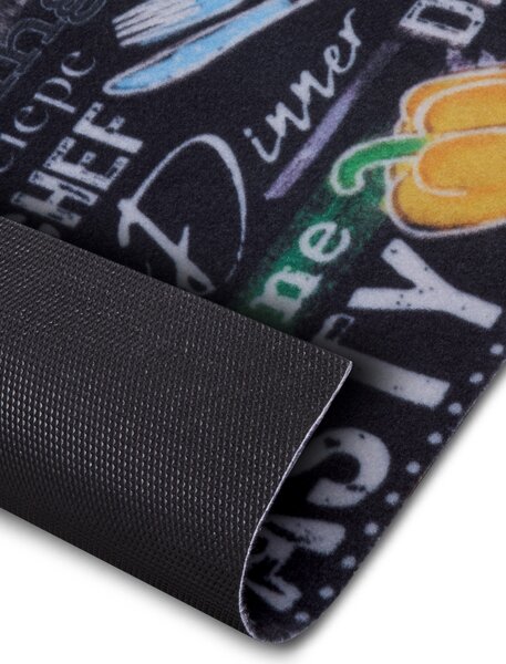 Hanse Home, Běhoun Cook & Clean 105730 Black Multicolored, 50x150, vícebarevná, kuchyně