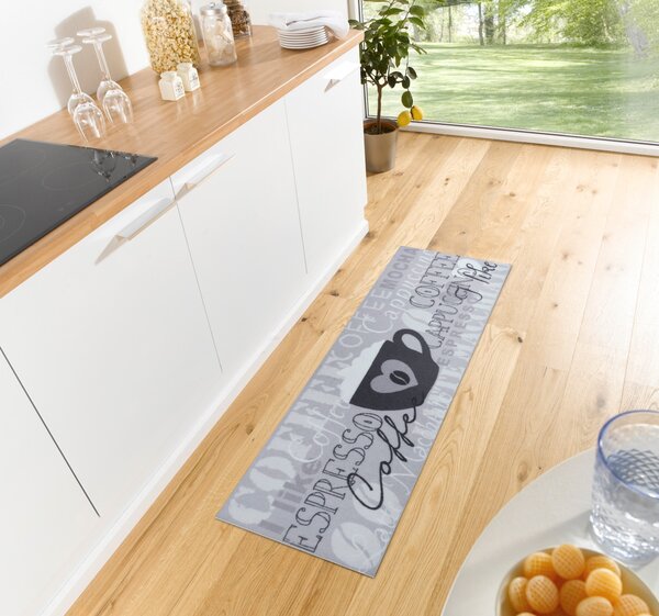 Hanse Home, Běhoun Cook & Clean 105729 Grey Black White, 50x150, šedá, kuchyně