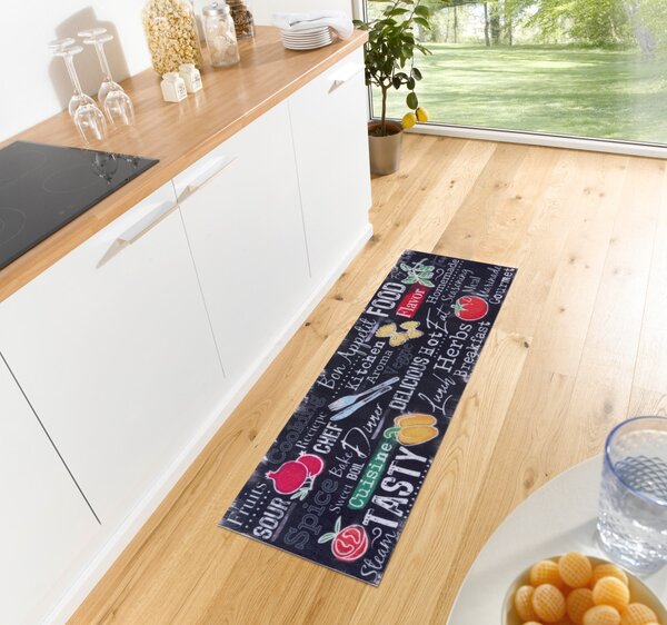Hanse Home, Běhoun Cook & Clean 105730 Black Multicolored, 50x150, vícebarevná, kuchyně