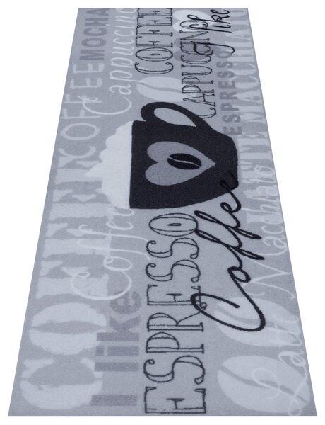 Hanse Home, Běhoun Cook & Clean 105729 Grey Black White, 50x150, šedá, kuchyně