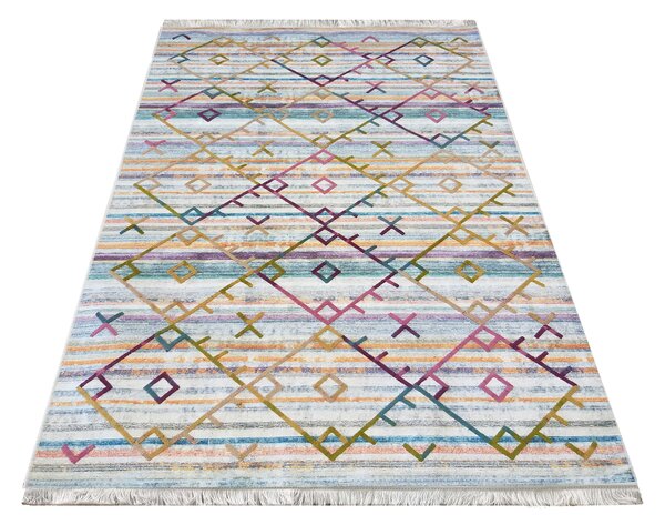 Makro Abra Moderní kusový koberec protiskluzový Hypnotik 04 vícebarevný Rozměr: 80x150 cm