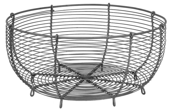 Drátěný košík Round Zinc – large