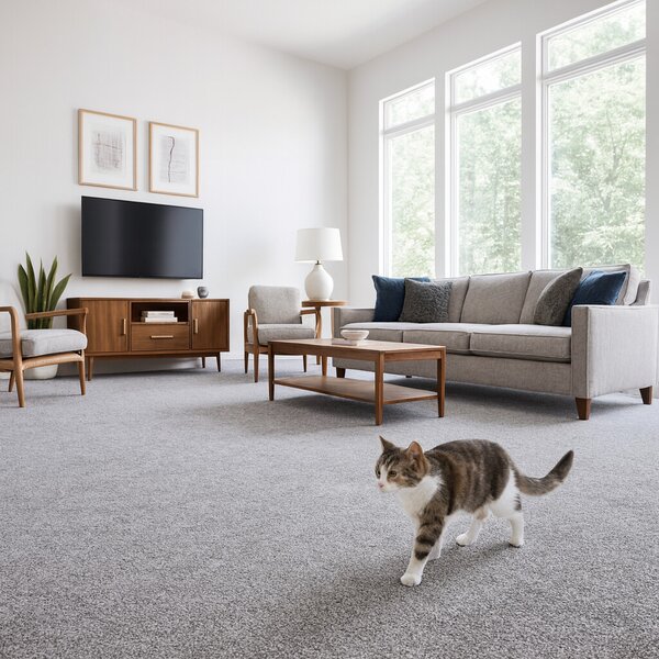 Condor Carpets, Metrážový koberec Prestige 475, na míru, šíře 4m, šedá, ab (mřížka), dětský pokoj