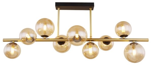 Globo 56135-9D - LED Lustr na tyči RIHA 9xG9/3W/230V mosaz