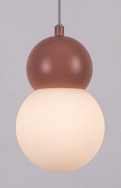 RABALUX 72280 Gellia závěsné svítidlo D120mm 1xG9 růžová, bílá