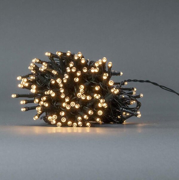 Nedis CLBO192 - LED řetěz 192xLED/7 funkcí/3xAA 14,9m IP44 teplá bílá