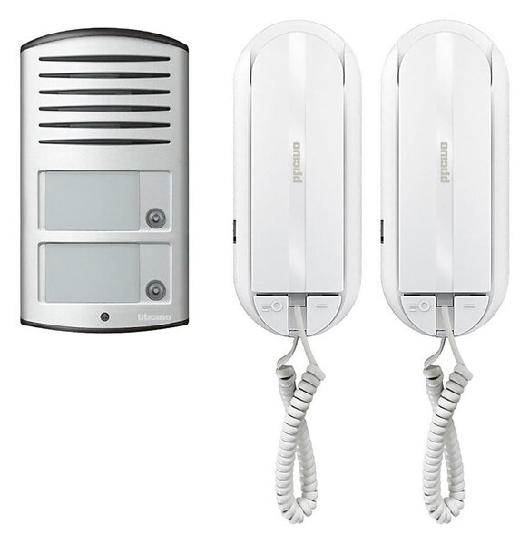 Bticino 366821 - Domovní zvonek pro 2 byty + vstupní panel LINEA 2000 IP54