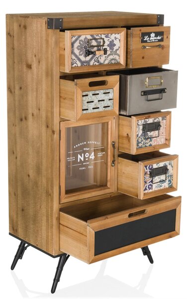 Hjh LIVING Příborník CONTINENTO S Komoda Skříňka s úchytem 104,0 x 53,0 x 32,0 cm