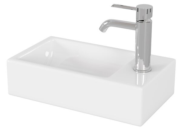 Volně stojící skříňka s umyvadlem Houseland Ruvin 46 cm bílá