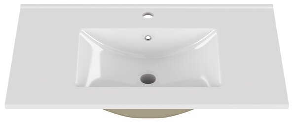 Zápustné umyvadlo Houseland Cavelo 80 cm bílé