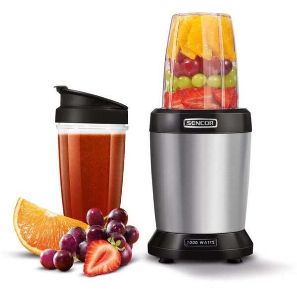 Sencor - Smoothie nutri mixér 1000W/230V stříbrná