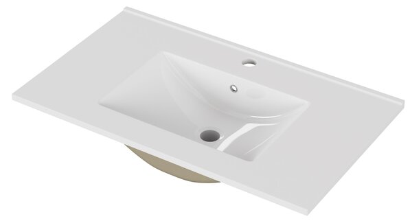 Zápustné umyvadlo Houseland Cavelo 80 cm bílé