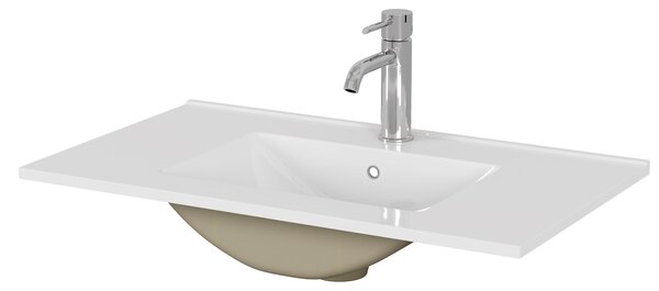 Zápustné umyvadlo Houseland Cavelo 80 cm bílé