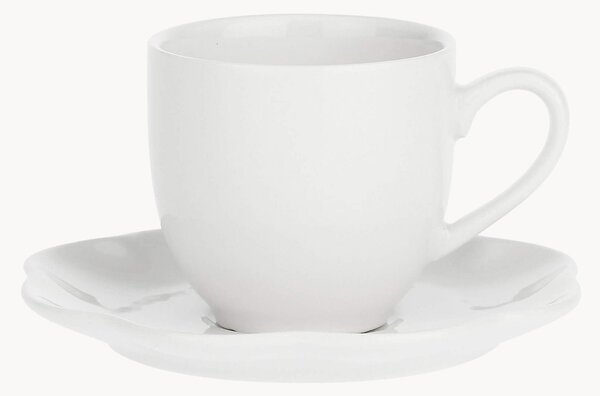 Sada porcelánových šálků na espresso's podšálky Villadeifiori, 12 dílů