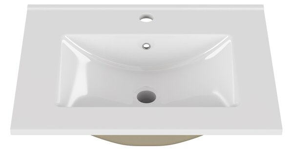 Zápustné umyvadlo Houseland Luxo 60 cm bílé
