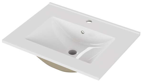 Zápustné umyvadlo Houseland Luxo 60 cm bílé