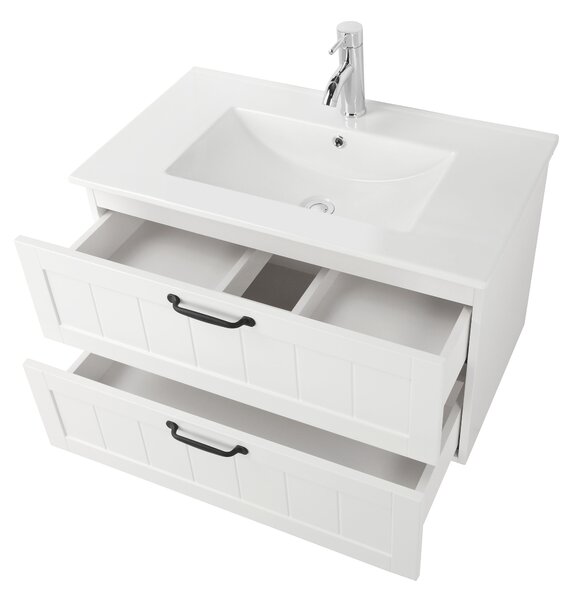 Závěsná skříňka pod umyvadlo Houseland Lavia 80 cm bílá