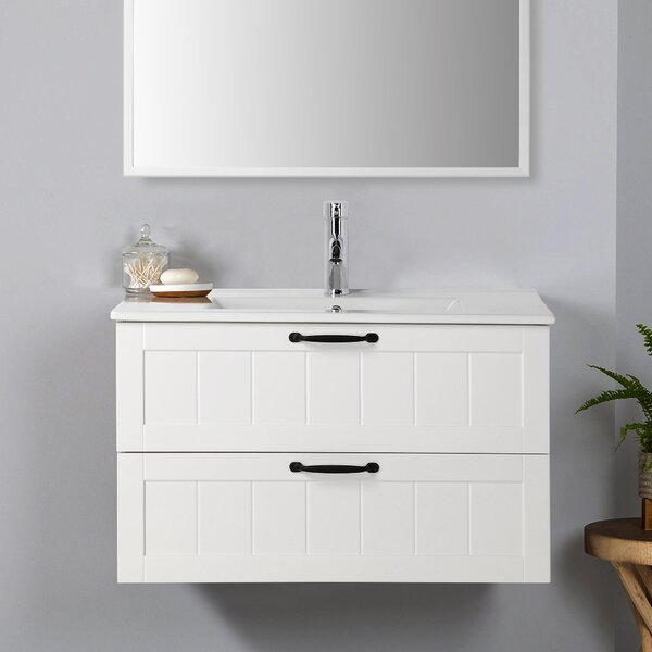 Závěsná skříňka pod umyvadlo Houseland Lavia 80 cm bílá