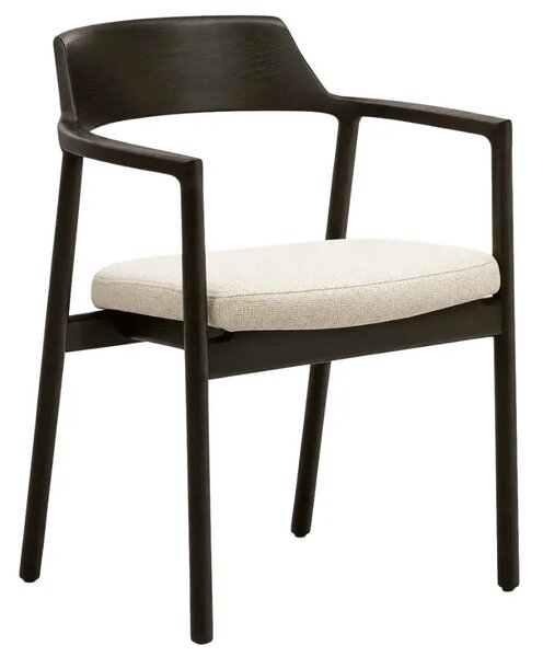 Černá dubová jídelní židle Kave Home Alocs
