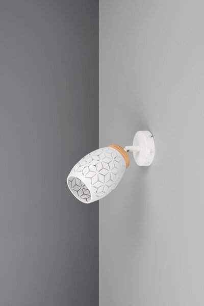 TRIO Reality R81571731 BIDAR nástěnné bodové svítidlo/spot s vypínačem 1xE14 bílá matná
