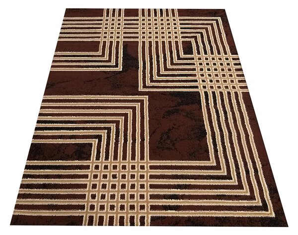 Makro Abra Kusový koberec BCF Alfa 07 hnědý Rozměr: 180x250 cm