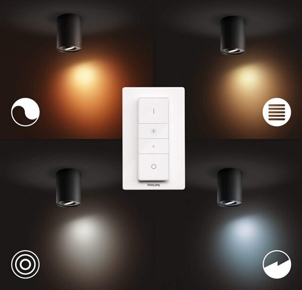 Philips 56330/30/P6 - LED Stmívatelné svítidlo Hue PILLAR 1xGU10/5W/230V + DO