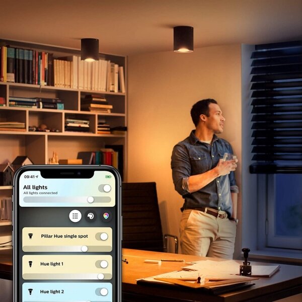 Philips 56330/30/P6 - LED Stmívatelné svítidlo Hue PILLAR 1xGU10/5W/230V + DO