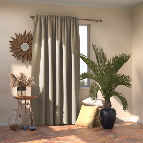 Šedobéžový dimout závěs 140x270 cm Kierra – Restilo