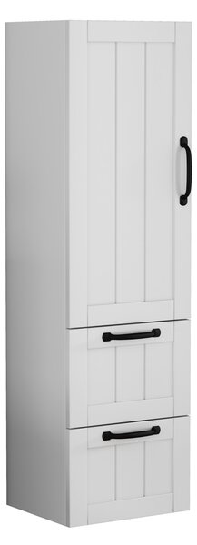 Vysoká závěsná koupelnová skříňka Houseland Elyra 120 cm bílá