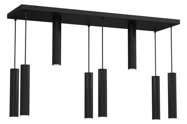 Lustr na lanku RAITO 8xGU10/8W/230V černá