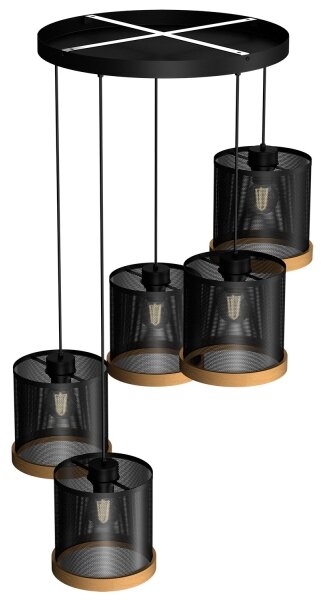 Lustr na lanku BERIL 5xE27/60W/230V
