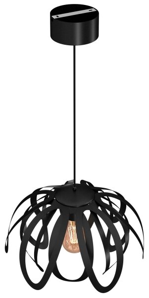 Lustr na lanku ORCHID 1xE27/60W/230V černá