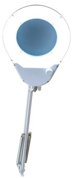 LED Stolní lampa s lupou LED/9W/230V bílá/chrom