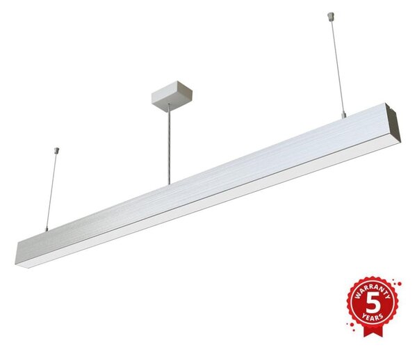 APLED - LED Lustr na lanku LOOK LED/46W/230V 4000K 120 cm stříbrná