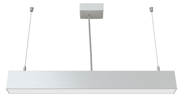 APLED - LED Lustr na lanku LOOK LED/23W/230V 4000K 60 cm stříbrná
