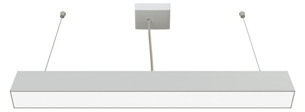 APLED - LED Lustr na lanku LOOK LED/23W/230V 4000K 60 cm stříbrná