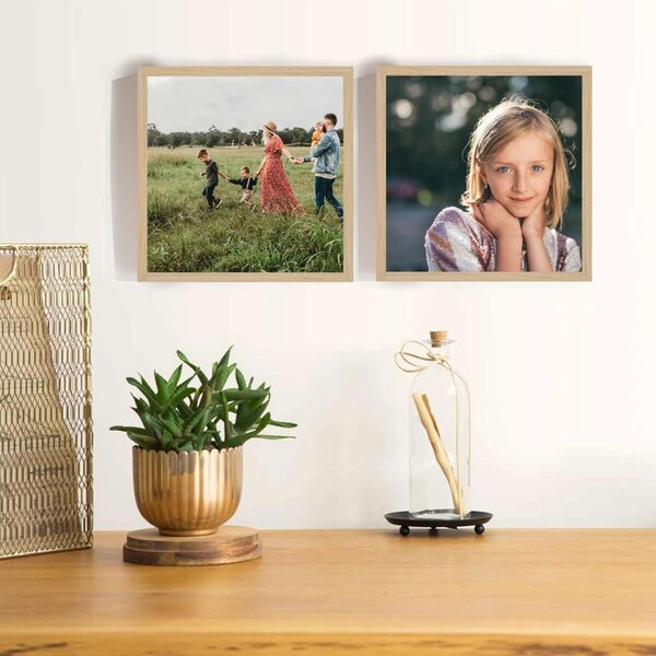 Personalizovaný magický fotoobraz v rámu - 2x čtverec 20x20 - fotografie