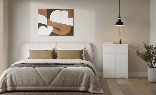 TP Living Komoda Malwa 2DD2S 70 cm bílá