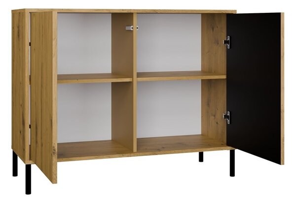 TP Living Komoda Kamaro 2D Slim 103 cm II dub Artisan/černá