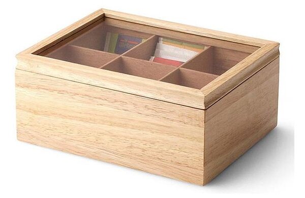 Continenta C3290 - Box na čajové sáčky 23x17,5 cm gumovník