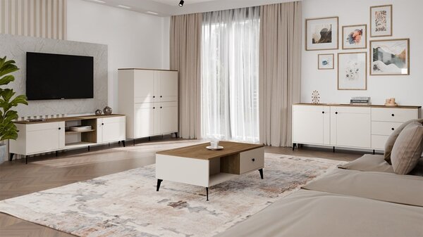 TP Living Komoda Point 183 cm dub Castello/kašmírová