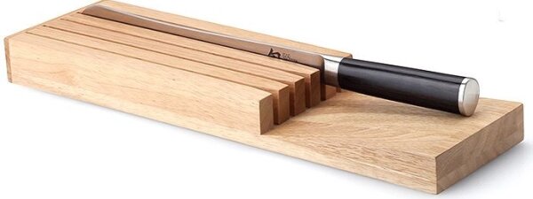 Continenta C30518 - Organizér na nože 39x11x3,5 cm gumovník