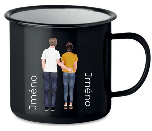 Personalizovaný retro plecháček s párem
