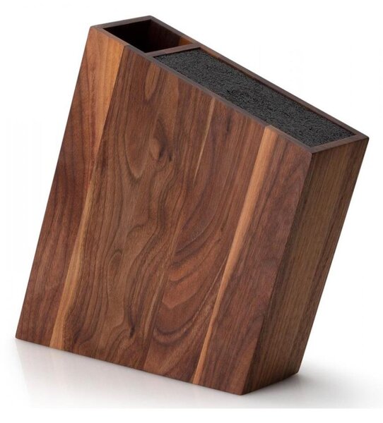 Continenta C4251- Stojan na nože s flexi vložkou a přihrádkou 31x8x24,5 cm ořech