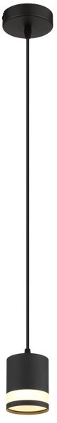 GLOBO 57852H LUCERO závěsné svítidlo D100mm 1xGX53 7W 600/364lm 3000K černá, opálová