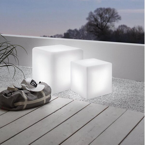 Eglo 900295 - Venkovní stojací lampa BOTTONA 1xE27/15W/230V 40x40 cm IP65