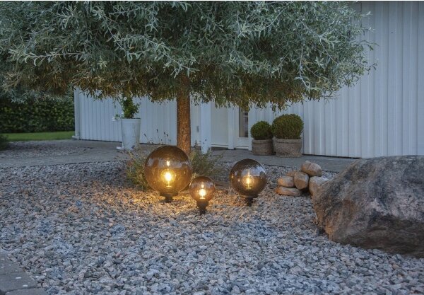 Eglo 900202 - Venkovní lampa MONTEROLLO SMOKE 1xE27/40W/230V pr. 30 cm IP44
