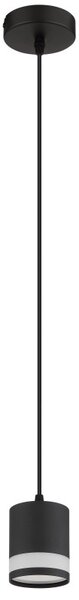 GLOBO 57852H LUCERO závěsné svítidlo D100mm 1xGX53 7W 600/364lm 3000K černá, opálová