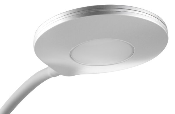 GLOBO 52290102 CARMEN stolní svítidlo LED 4,6W 300lm 3000K stříbrná, adapter incl., 3StepDIM